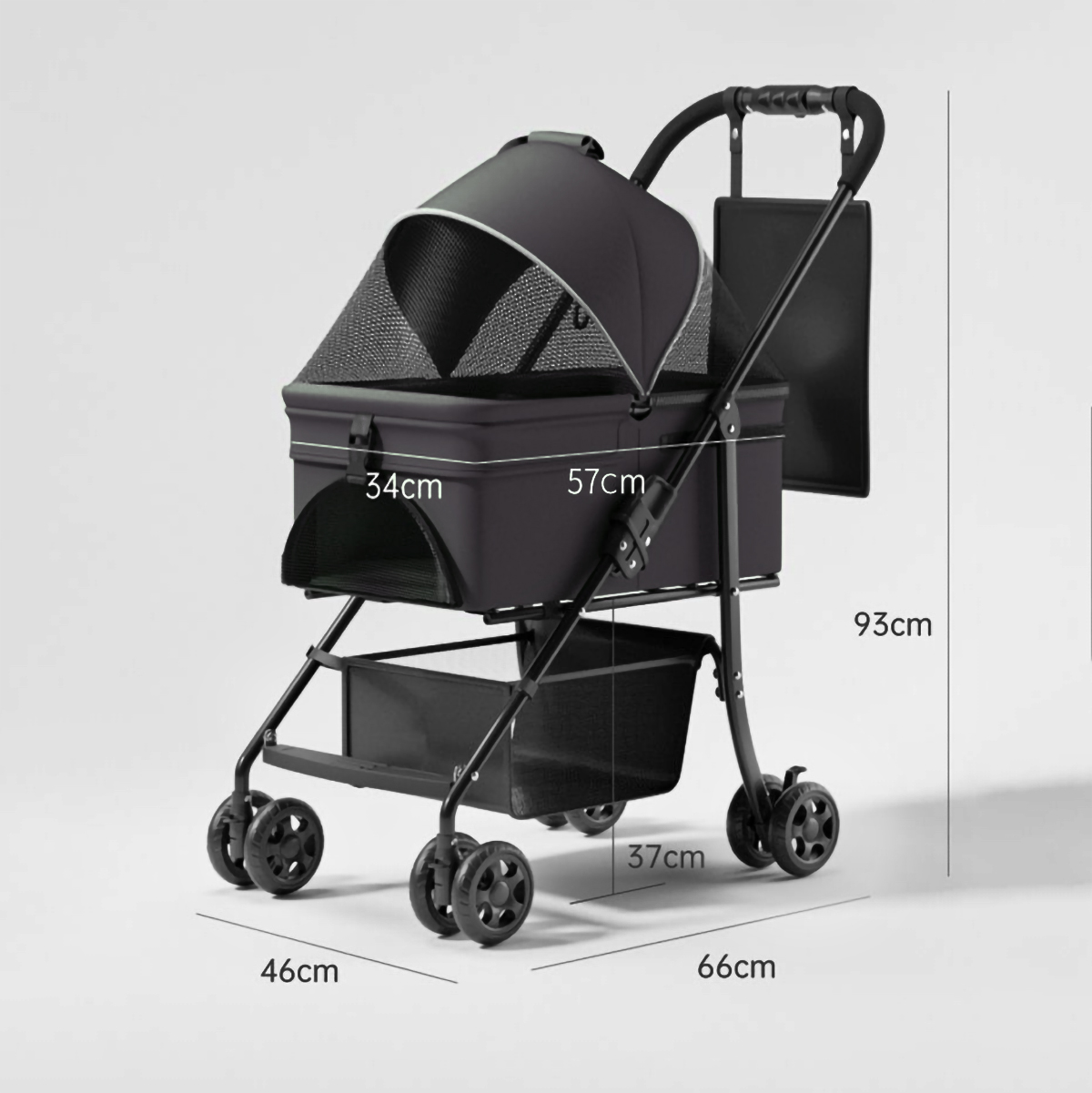 Xe đẩy thú cưng 3 trong 1 đa năng có thể tháo rời, giỏ xách và xe đẩy, gấp gọn khi du lịch