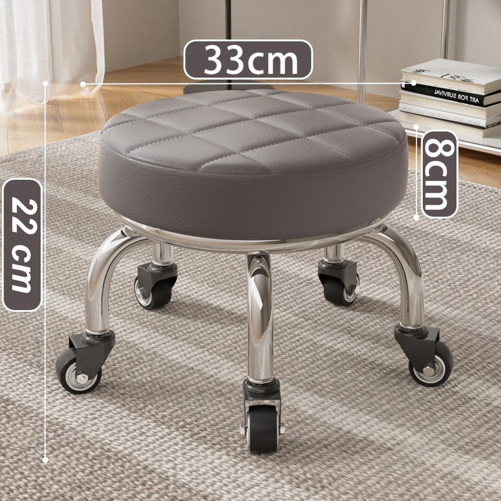 Ghế Tròn Xoay Bệt Có Bánh Xe Di Chuyển Siêu Xinh Siêu Êm