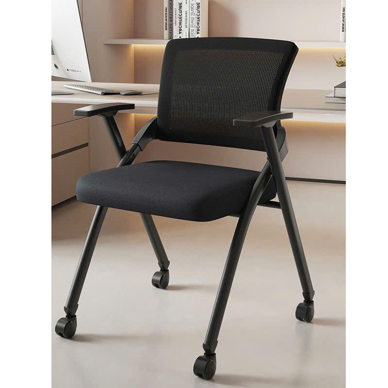Ghế Văn Phòng Lưng Lưới Có Bánh Xe – Tay Gập Tiện Lợi, Ngồi Êm Thoáng Khí, Khung Thép Chắc Chắn