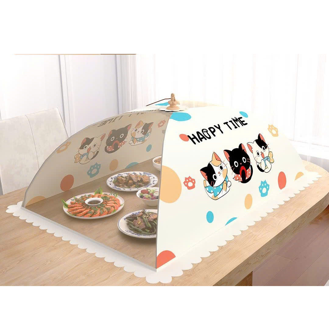 Màng che thực phẩm tự bung dạng lưới gấp gọn chống côn trùng, bụi bẩn size 70cm