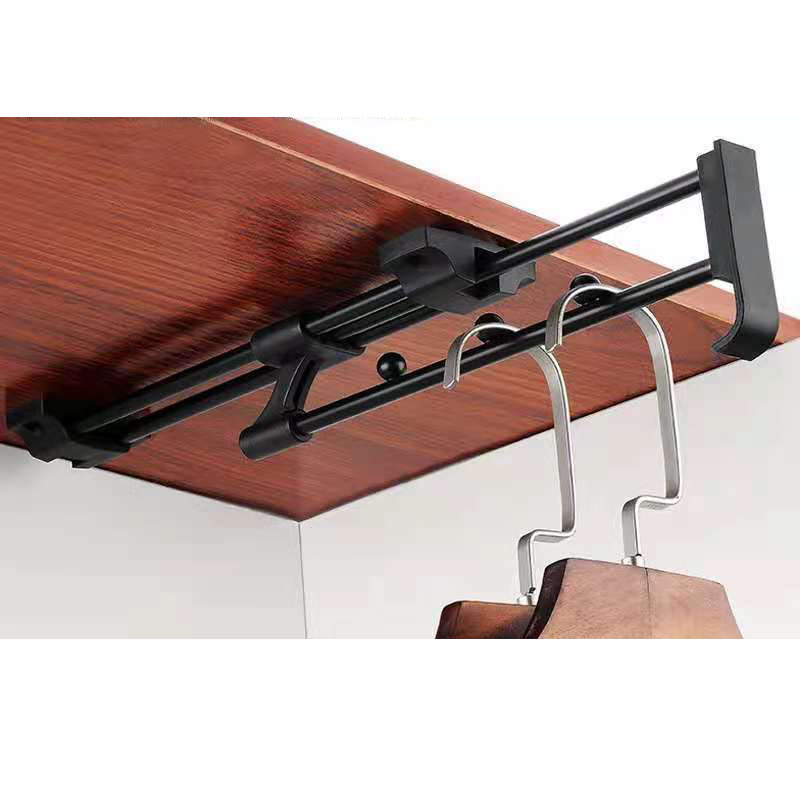 Thanh Treo Quần Áo Gắn Dưới Kệ – Móc Treo Trượt Thông Minh Tiết Kiệm Diện Tích