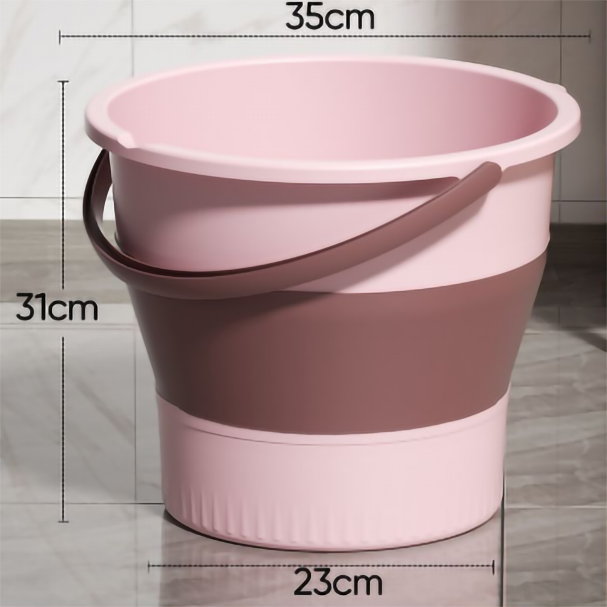 Xô silicon gấp gọn di động đa năng tiết kiệm không gian