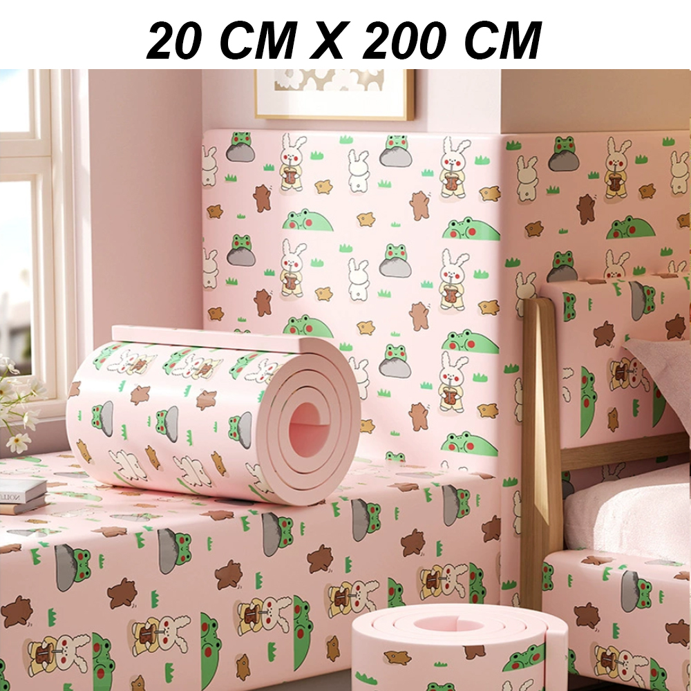 Cuộn Xốp Dán Tường Chống Va Đập Cho Bé Hình Hoạt Dễ Thương size 20x200 cm (1 cuộn)