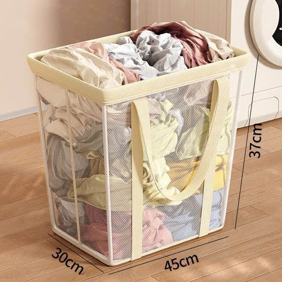 Giỏ Đựng Quần Áo Bẩn Gấp Gọn Khung Thép Cao Cấp