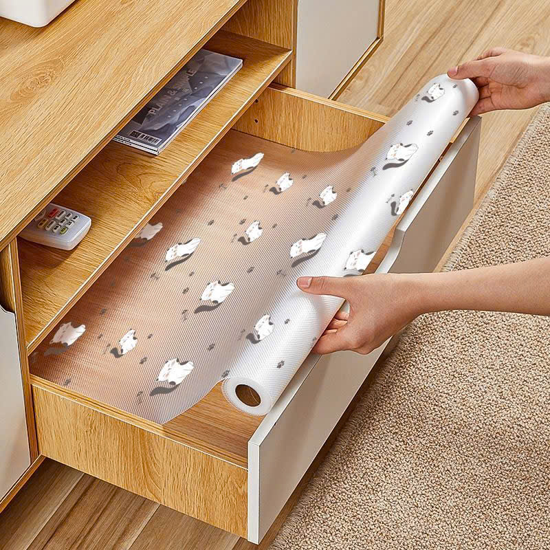 Cuộn giấy lót ngăn kéo tủ bằng Eva chống thấm nước chống trượt size 45x300 cm (1 cuộn)