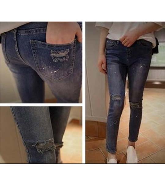 quần jeans skinny rách cá tính