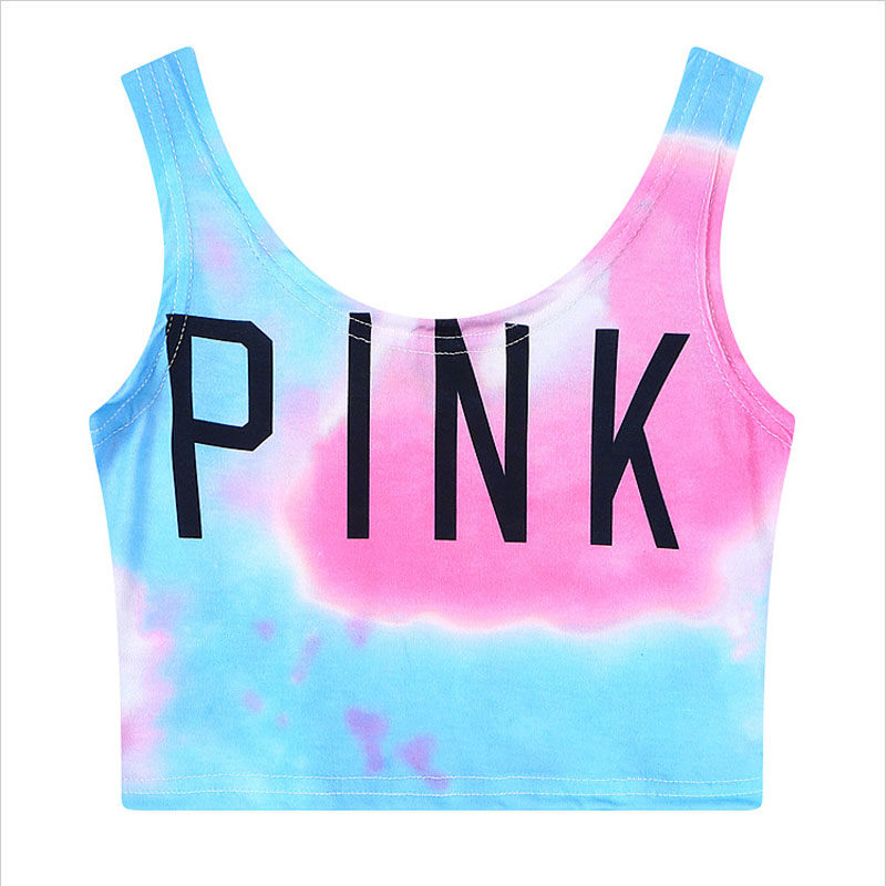 áo crop top tank top pink