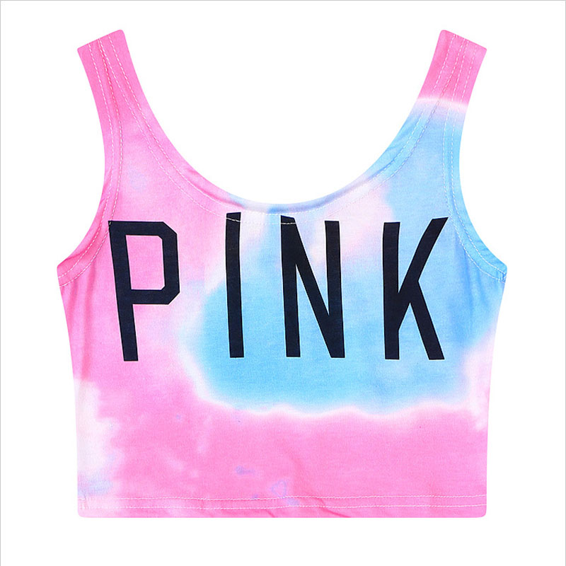 áo crop top tank top pink